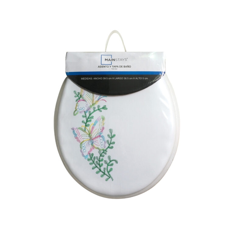 Deluxe Soft Toilet Seat with Embroidery