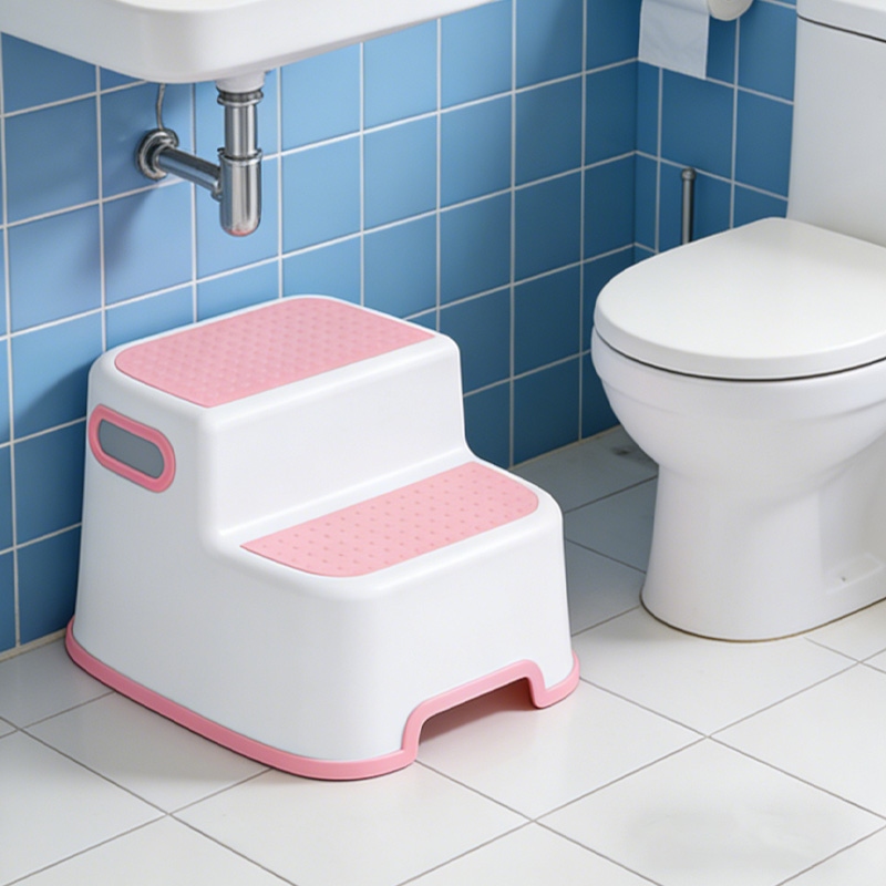 Step Stool 2 Level has high-traction textured treads for stable foot placement