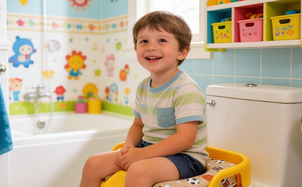 portable-potty-seat-bathroom-setup